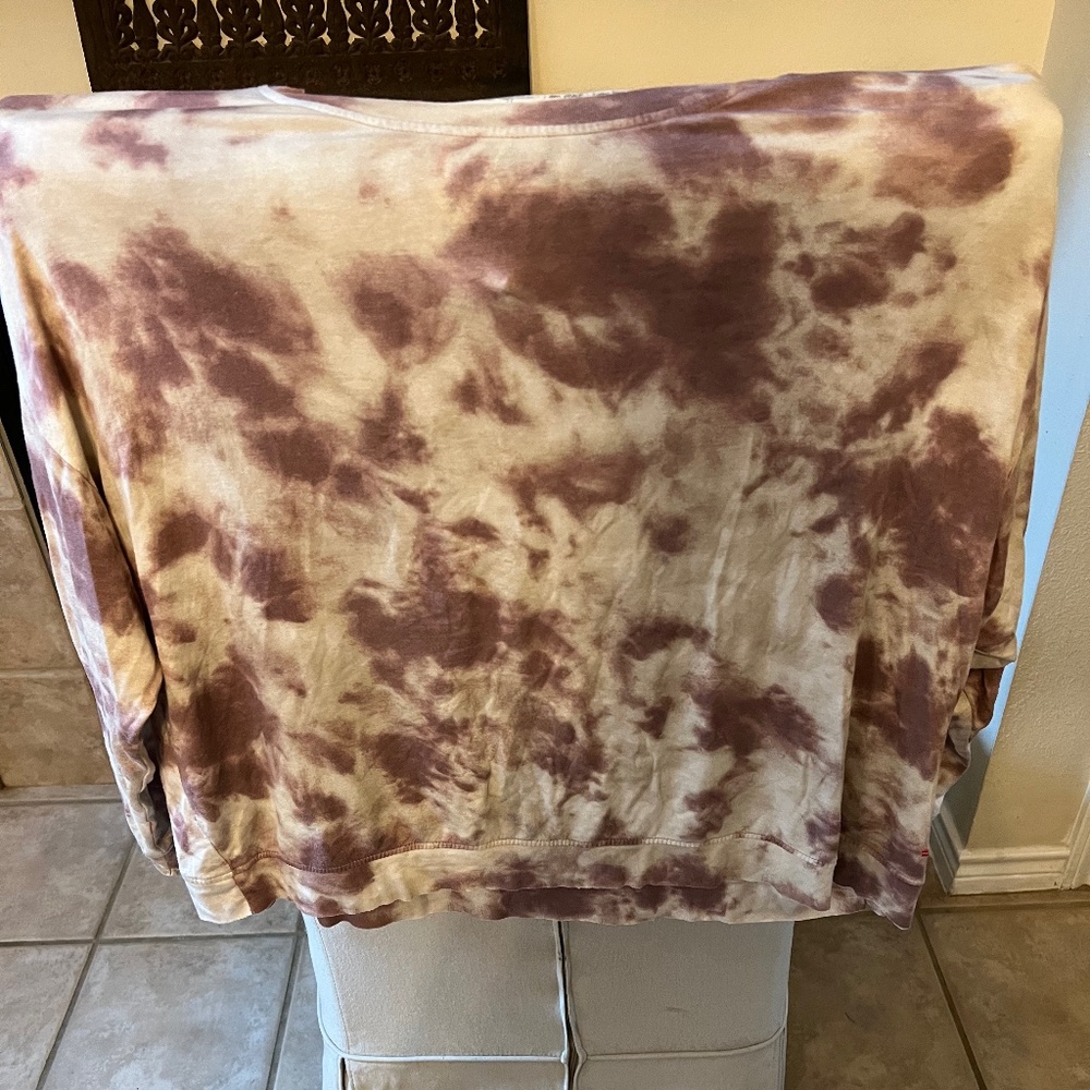 Peace Love World French Terry tie-dyed top and wide leg pants